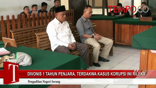 Divonis 1 Tahun Penjara, Terdakwa Kasus Korupsi Ini Rileks