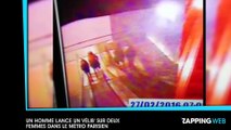 Un homme jette un Velib sur deux femmes dans le métro parisien (vidéo)