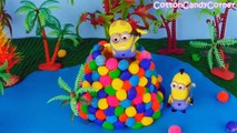 MINIONS Play Doh STOP MOTION Surprise Eggs TMNT & MARVEL Minions