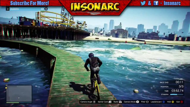 GTA 5 Online Funny Moments | Exploding Caddies, Bmx Lake Race, Racing Fails!