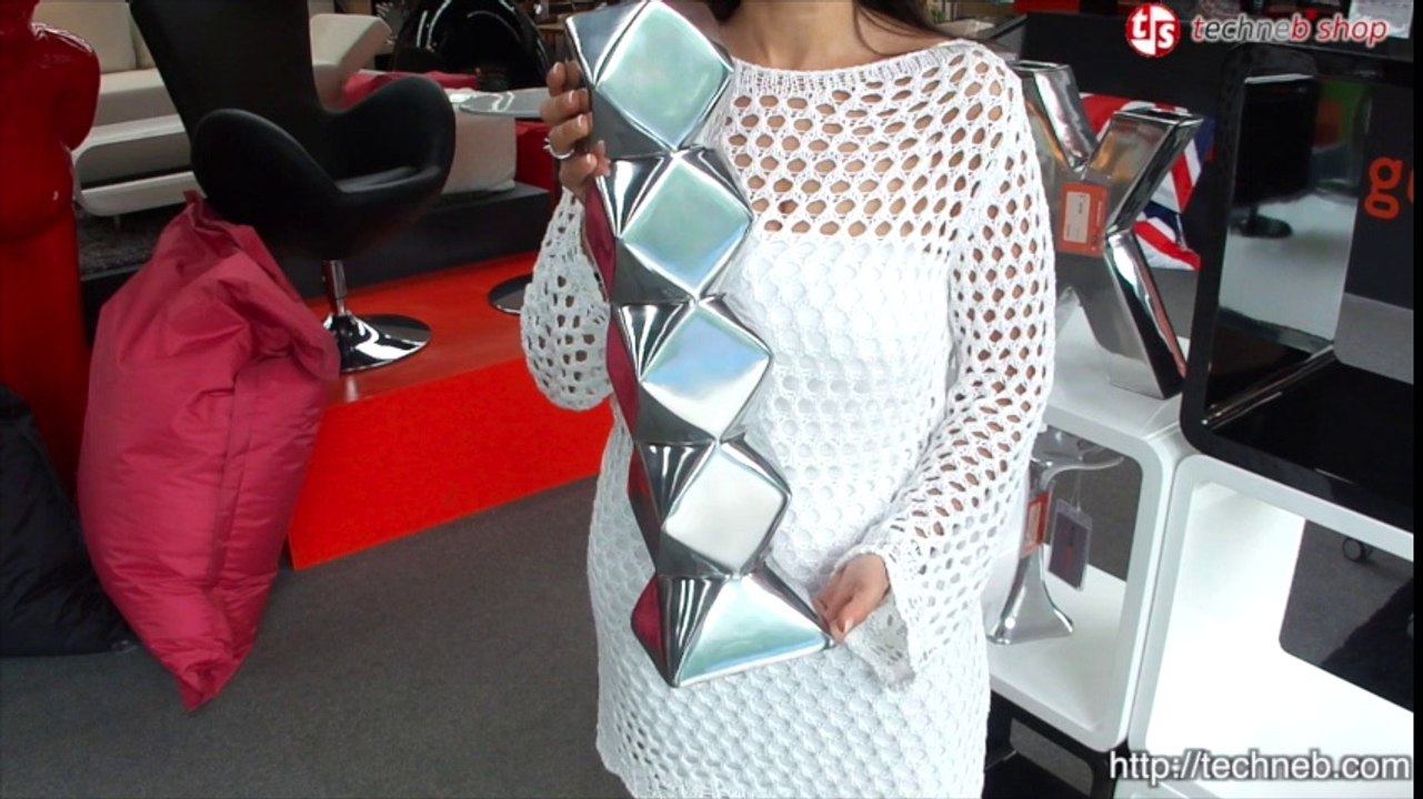 Vase original DIAMANT en aluminium (aluminium)