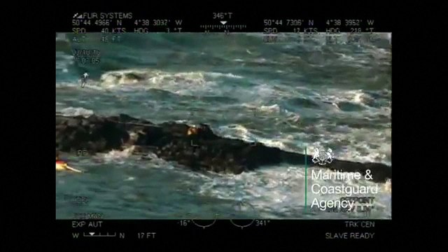 Sauvetage spectaculaire sur les côtes anglaises