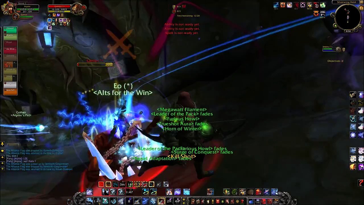 WoW MM Hunter 6.2.3 - BG Frenzied Defender!