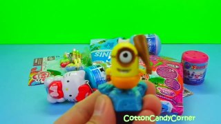 Giant Play Doh Rainbow Egg Huevos Sorpresa Toys Frozen Hello Kitty Kinder MLP LPS CottonCandyCorner