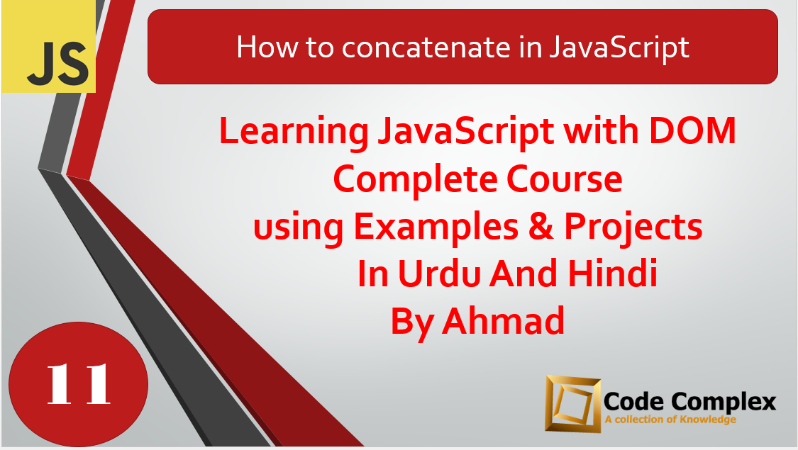 Learning JavaScript With DOM Course In Urdu Hindi