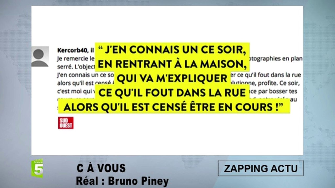 Il est censé être en cours, ses parents le grillent sur une photo des manifestations sur Internet !