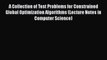 [PDF] A Collection of Test Problems for Constrained Global Optimization Algorithms (Lecture