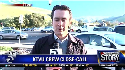 Ce journaliste a échappé à la mort en direct !