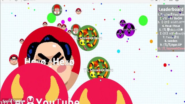 Agario Team Gameplay // 14.6k // Agar.io w/ Manter & Ʈ♏ Clan