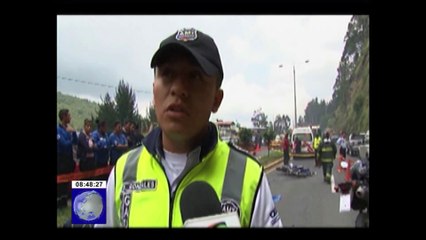 U padre y su hija de 4 años fallecieron en un accidente de transito en la ciudad de Quito