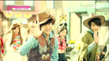 160311 Así reaccionaròn las aprendices de Producer 101 al ver a Jinyoung