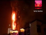 New Year 2016 - Fire Breaks Out At The Address Hotel, Dubai ,Emirates