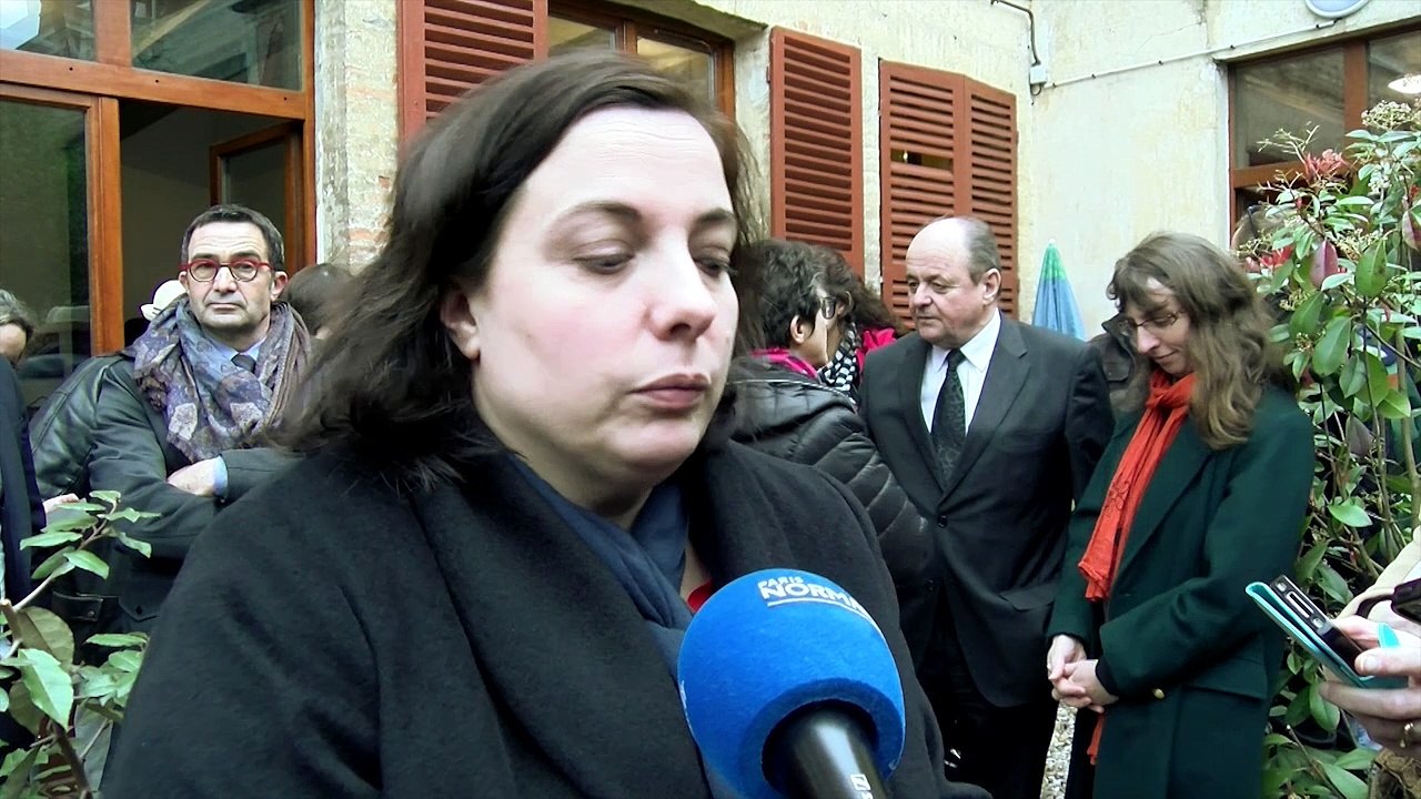 Emmanuelle Cosse en déplacement dans l'Eure