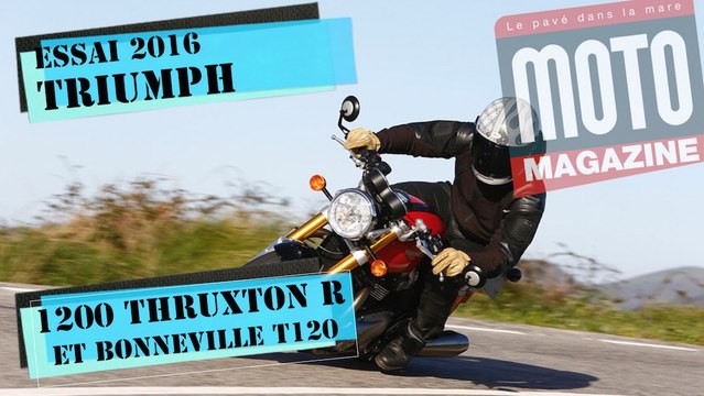 Triumph 1200 Thruxton R & Bonneville T120 Black : le choix des gentlemen riders