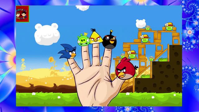 Angry Birds Cartoon Animation Finger Family Nursery Rhymes For Kids | Finger Family Nurser
