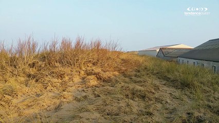 Normandie. Grandes marées à Blainville-sur-Mer - Manche