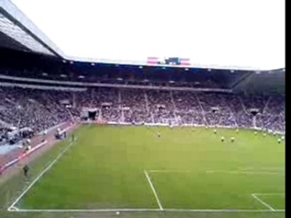 Arsenal fans at Stadium of Light