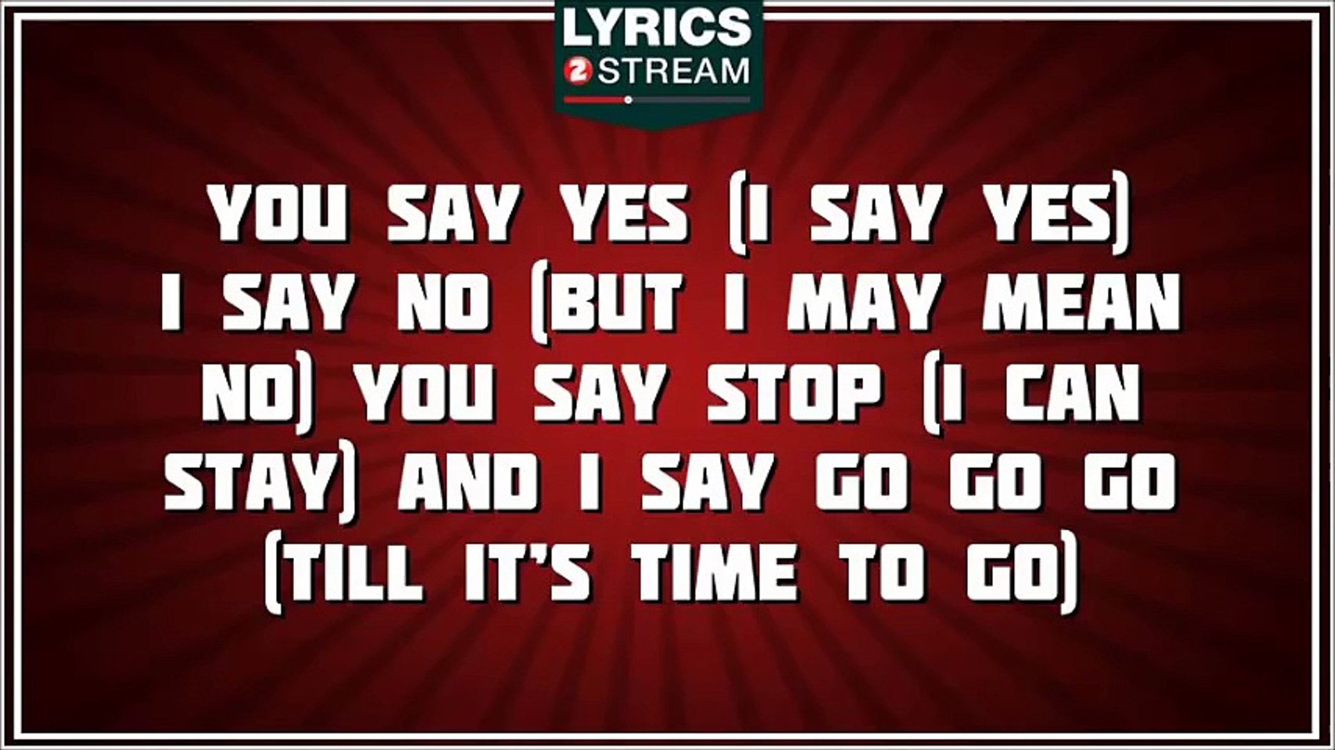 Hello Goodbye The Beatles Tribute Lyrics Video Dailymotion