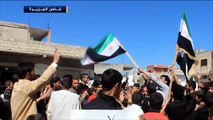 مظاهرة في الحولة بريف حمص للمطالبة بإسقاط النظام