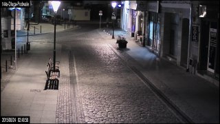 Przerwany nocny spacer grafficiarza KMP Bydgoszcz monitoring
