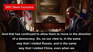 Learn english through interviews | President Barack Obama Interview BBC News with subtitle