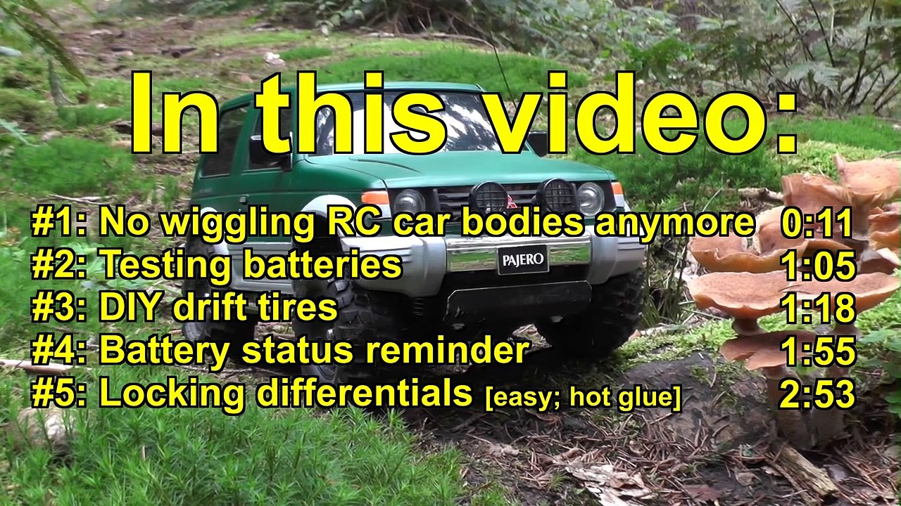 5 RC Car Lifehacks! (Lock diff; DIY drift tires; Battery test; etc.)