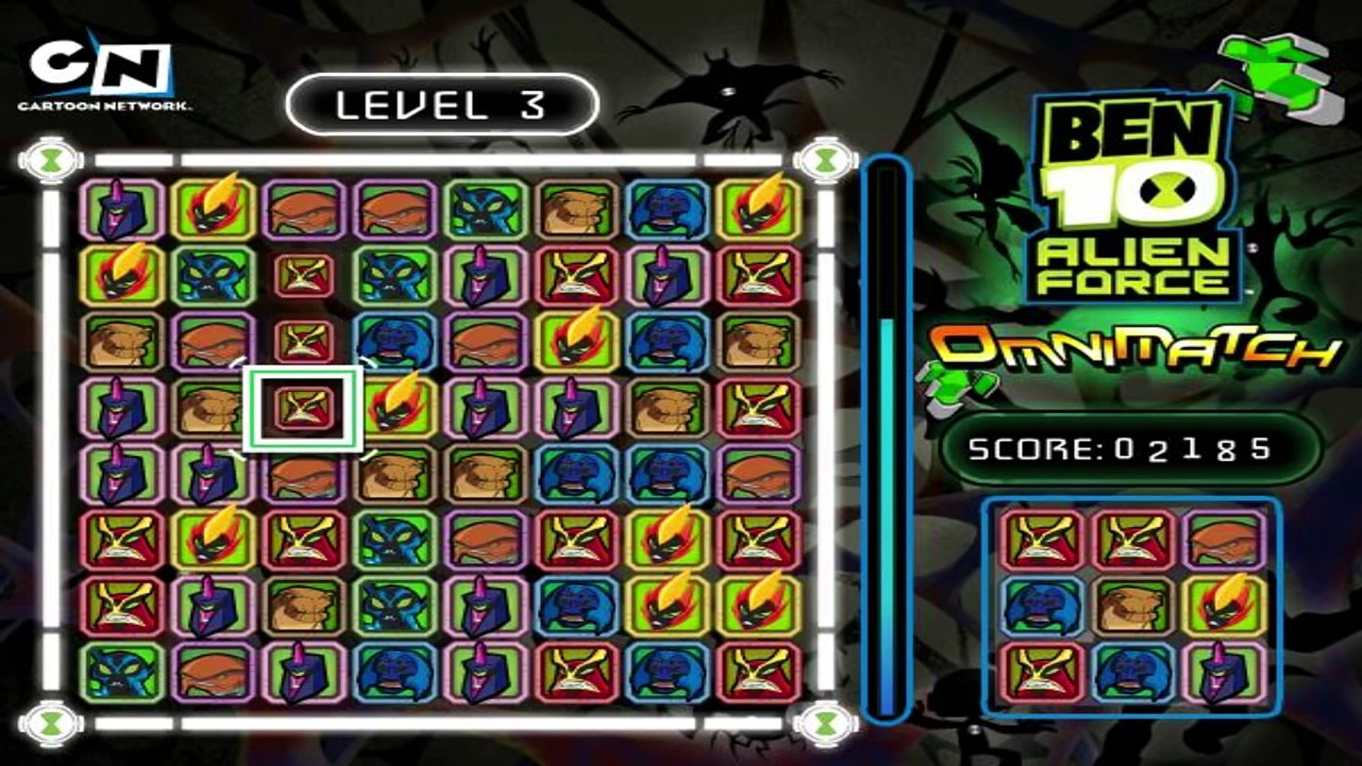 Ben 10: Alien Force Omnimatch - Ben 10 Cartoon Game