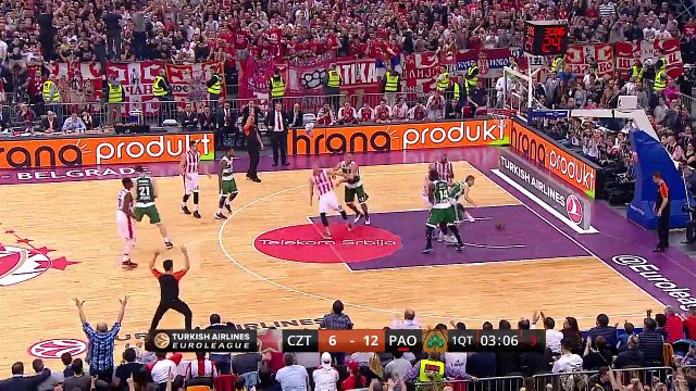 Highlights: Crvena Zvezda Telekom Belgrade-Panathinaikos Athens
