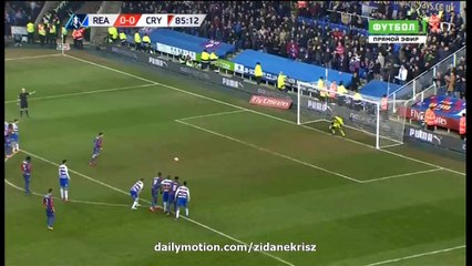 0-1 Yohann Cabaye Penalty Goal HD - Reading 0-1 Crystal Palace (FA Cup) 11.03.2016 HD