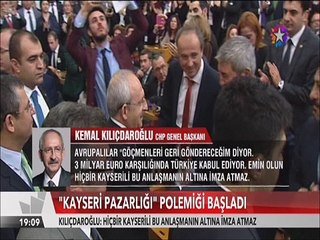 İktidar ile muhalefetin Kayserili pazarlığı polemiği