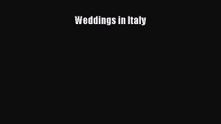 [PDF] Weddings in Italy [Download] Full Ebook