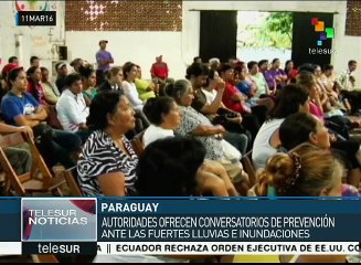 Paraguay: ofrecen conversatorios de prevención ante fuertes lluvias