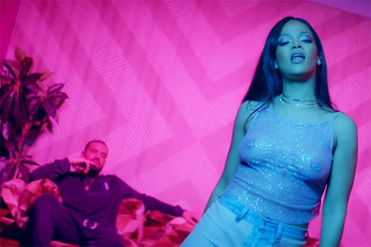 Rihanna Shows Nipples in 'Work' Music Video