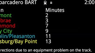 Multi-modal transit information display, for San Francisco