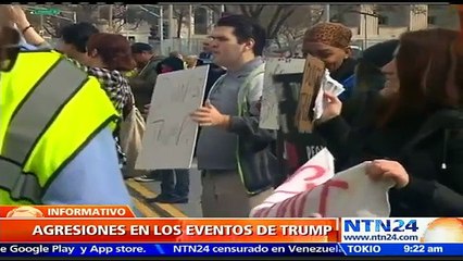 Seguidor de Trump agrede a manifestante afroamericano durante evento en Fayetteville