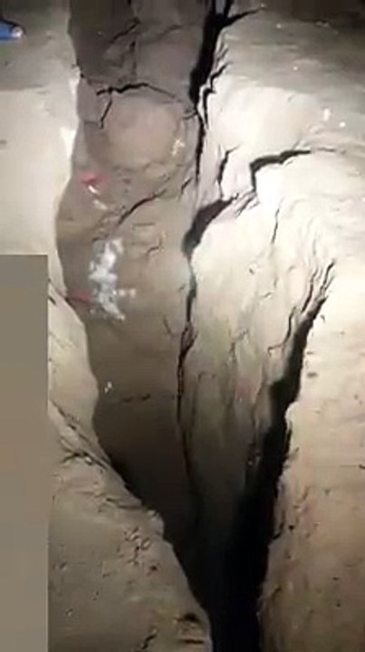 In Quetta Land is slided after raining -watch video