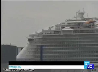 France tests world's largest Cruise Ship which has 16 floors and taller than Eiffel Tower