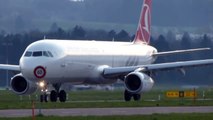 Turkish Airbus A321 evening take off @ ZRH