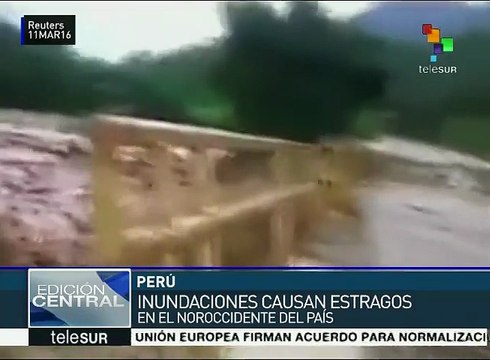 Lluvias en Perú dejan 14 muertos y 59 mil damnificados
