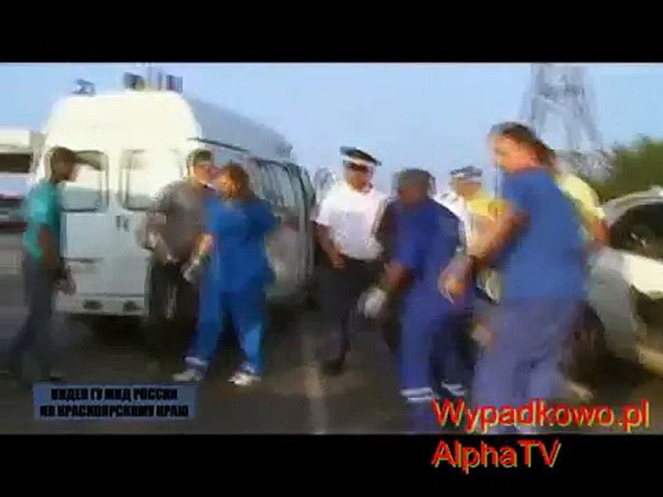Pościg policyjny i koszmarny wypadek Rosja