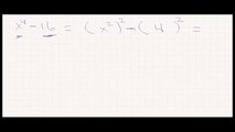Factorizacion diferencia de cuadrados ejemplo 3