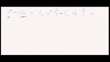 Factorizacion diferencia de cuadrados ejemplo 3