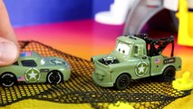 Disney Pixar Cars Army Car Lightning McQueen Army Mater Go On Mission With Planes Dusty Cr