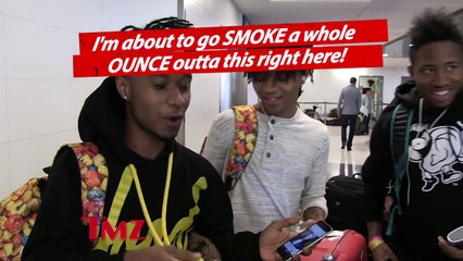 Rae Sremmurd: Check Out My Hoodie That Has a Built In Smoking Pipe!