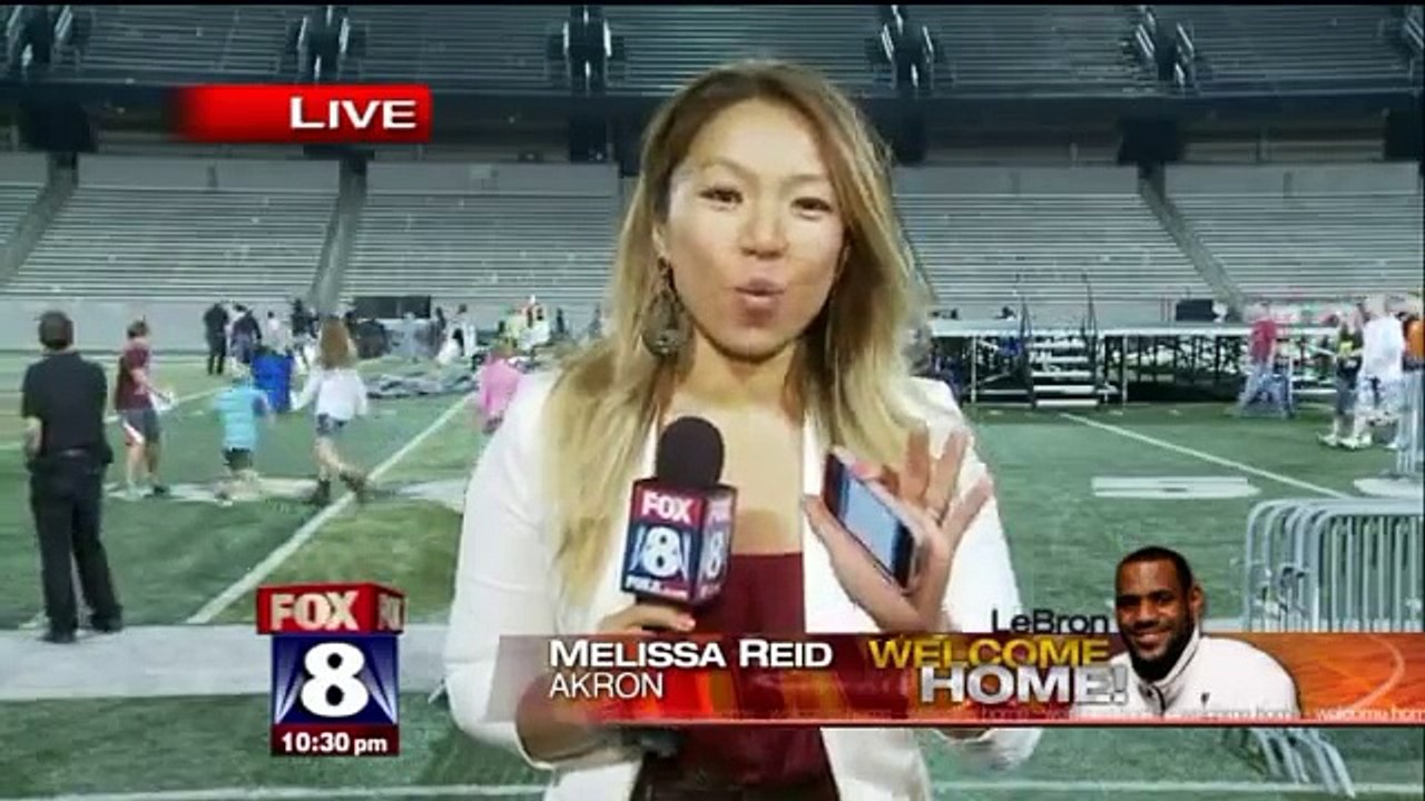 LeBron James welcome home celebration in Akron