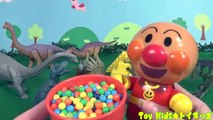 アンパンマン おもちゃアニメ 恐竜にエサをあげよう❤動物 Toy Kids トイキッズ DINOSAUR animation anpanman
