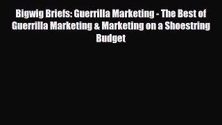 Read ‪Bigwig Briefs: Guerrilla Marketing - The Best of Guerrilla Marketing & Marketing on a