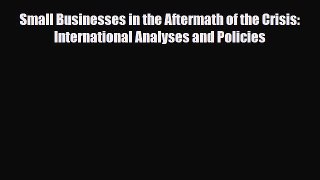 Read ‪Small Businesses in the Aftermath of the Crisis: International Analyses and Policies