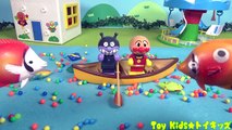 アンパンマン おもちゃアニメ 船に乗って魚釣り❤ワニ Toy Kids トイキッズ animation anpanman