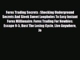 Read ‪Forex Trading Secrets : Shocking Underground Secrets And Sleek Sweet Loopholes To Easy